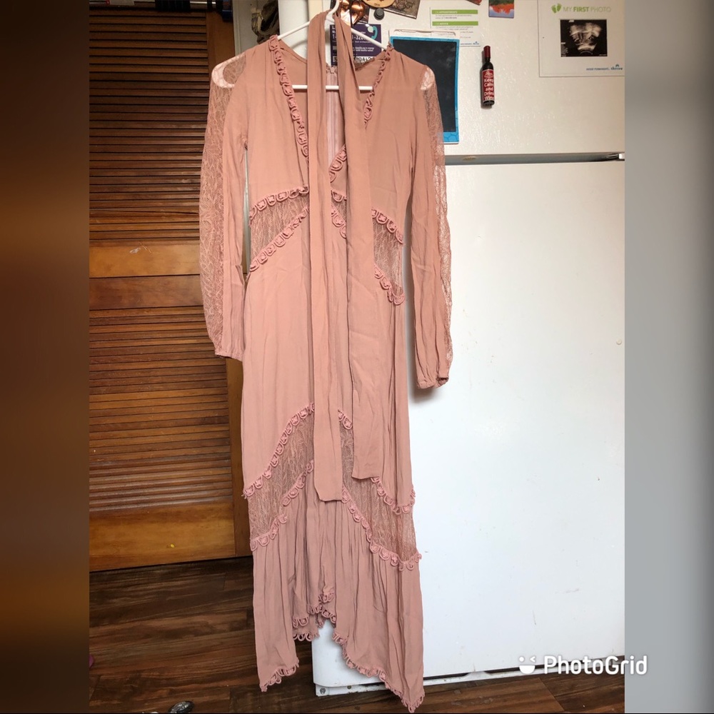 For Love and Lemons Lilou Midi Dress Sz S FL&L EUC - Picture 7 of 16